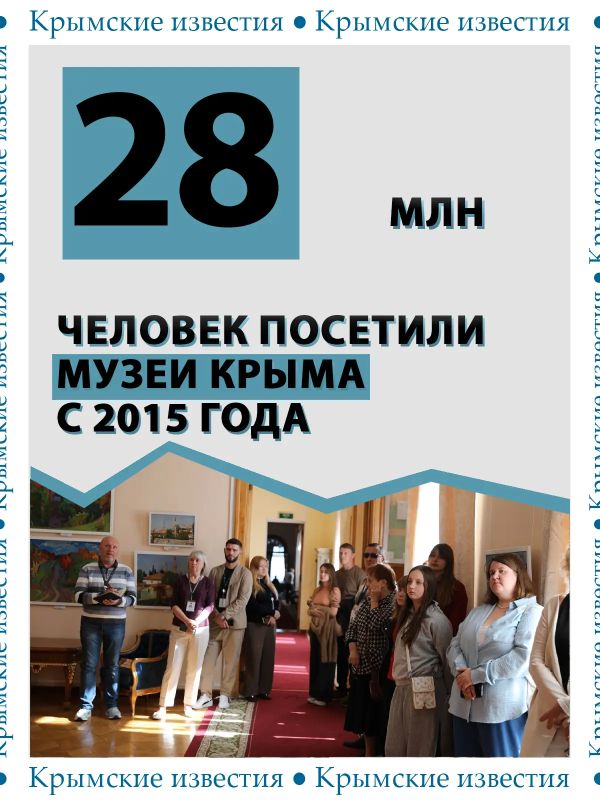 28 млн человек посетили музеи Крыма за 11 лет