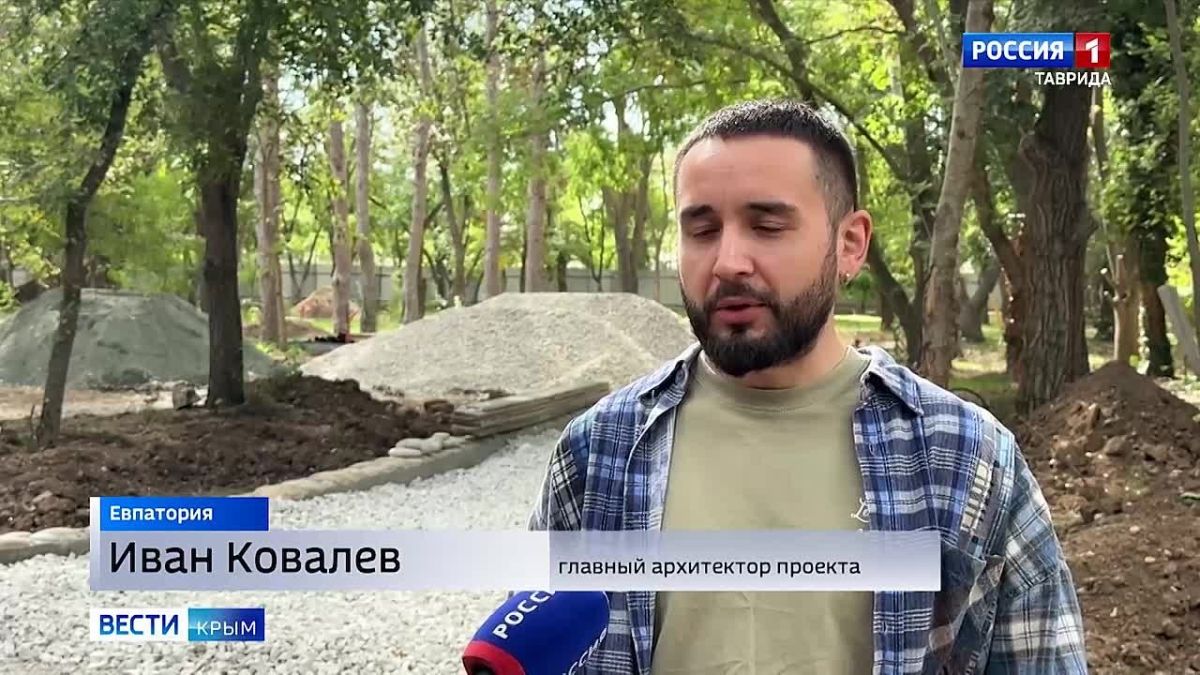 В Евпатории благоустраивают сразу несколько общественных пространств