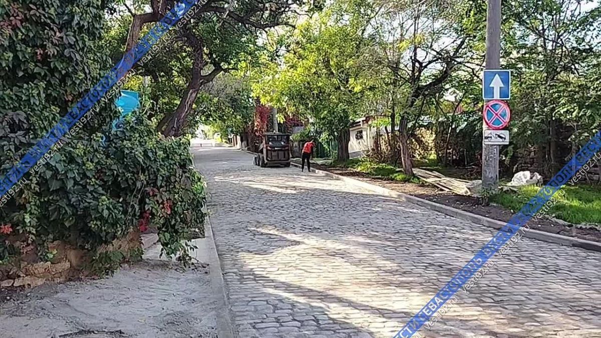 На улице Демидова в Севастополе вернули историческую брусчатку