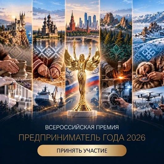 Финальный этап приёма заявок на премию «Предприниматель года – 2026»