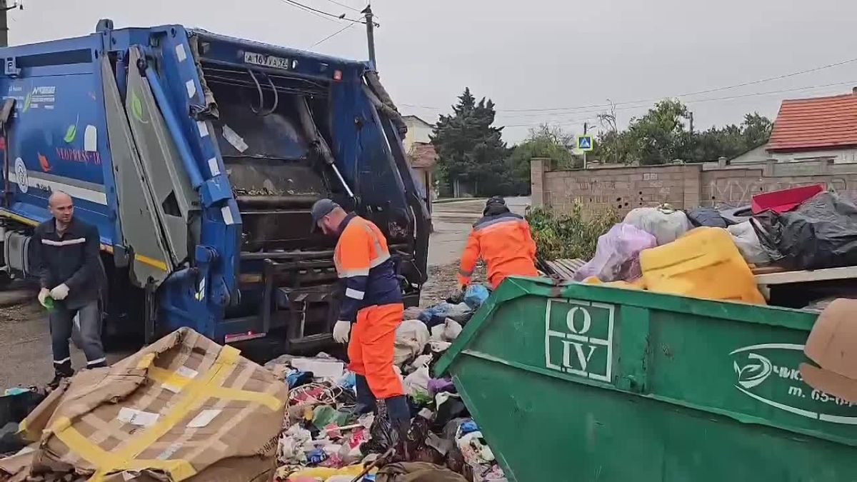 В Севастополе вывезли 376,44 тонн твёрдых коммунальных отходов за день