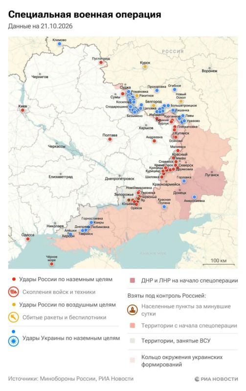 Актуальная обстановка в зоне СВО