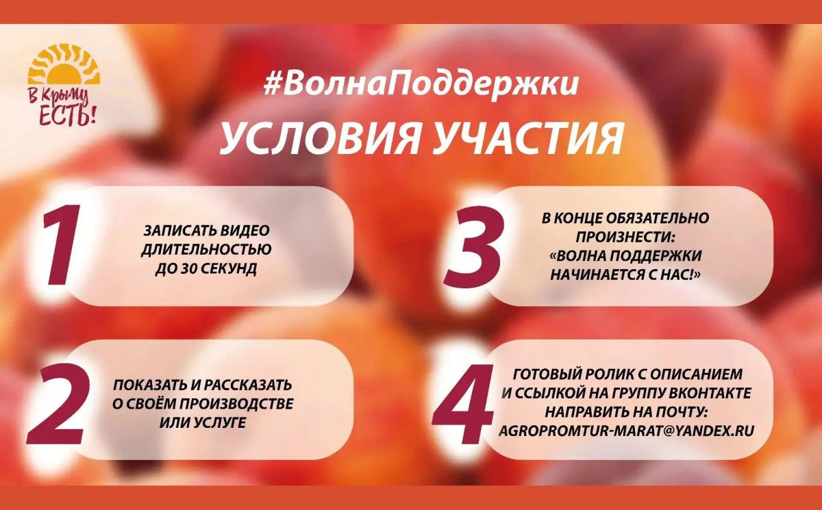 Приглашаем предпринимателей Симферопольского района принять участие в акции «Волна Поддержки»