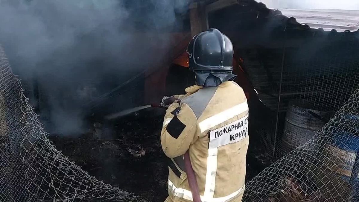 В ГО Судак ликвидировали пожар