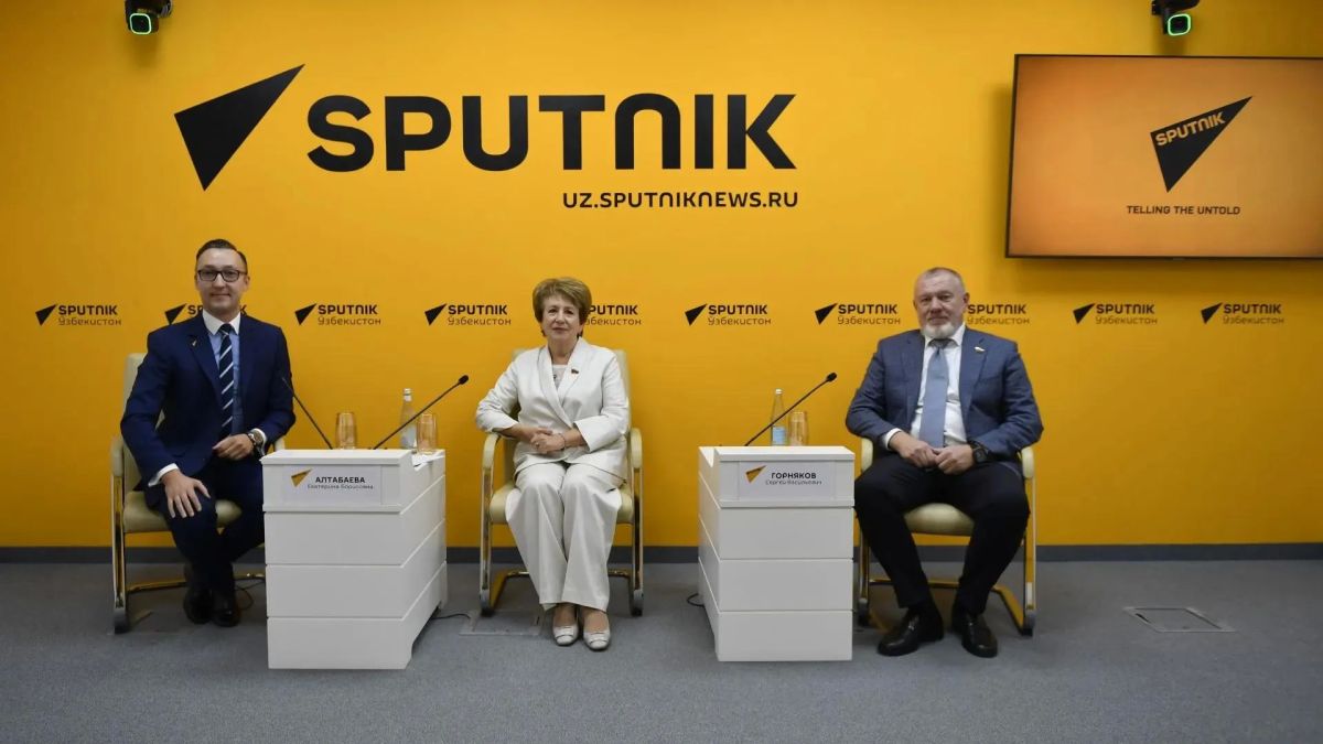 Екатерина Алтабаева: На площадке международного пресс-центра Sputnik-Узбекистан состоялась пресс-конференция. Приняла участие в ней вместе со своим коллегой- сенатором, членом Комитета СФ по социальной политике Сергеем... Екатерина Алтабаева: На площадке международного пресс-центра Sputnik-Узбекистан состоялась пресс-конференция. Приняла участие в ней вместе со своим коллегой- сенатором, членом Комитета СФ по социальной политике Сергеем...