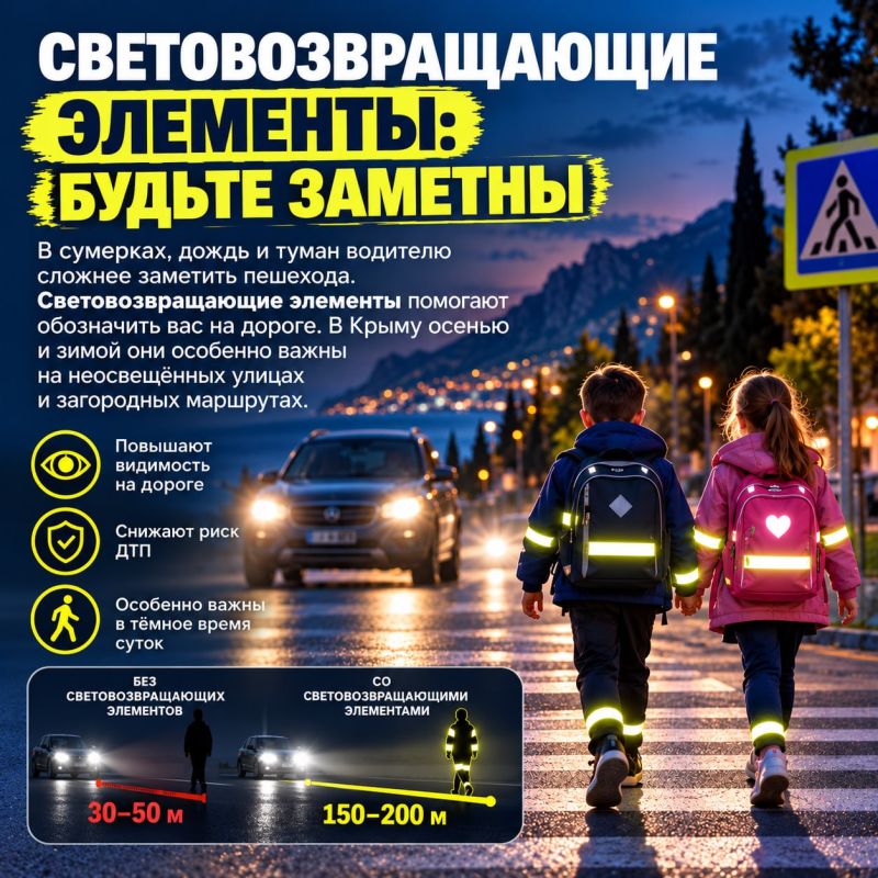 СВЕТОВОЗВРАЩАЮЩИЕ ЭЛЕМЕНТЫ: БУДЬТЕ ЗАМЕТНЫ СВЕТОВОЗВРАЩАЮЩИЕ ЭЛЕМЕНТЫ: БУДЬТЕ ЗАМЕТНЫ