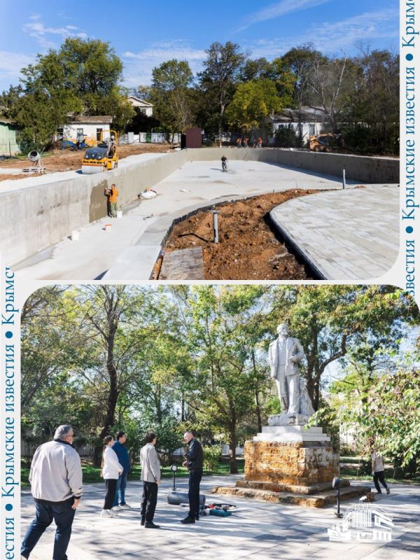 На 65% готов курортный парк в городе Саки