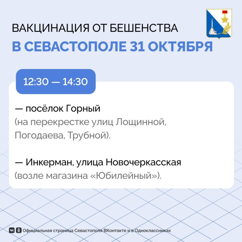 Ещё более 140 домашних питомцев вакцинировали от бешенства в Балаклавском районе Ещё более 140 домашних питомцев вакцинировали от бешенства в Балаклавском районе