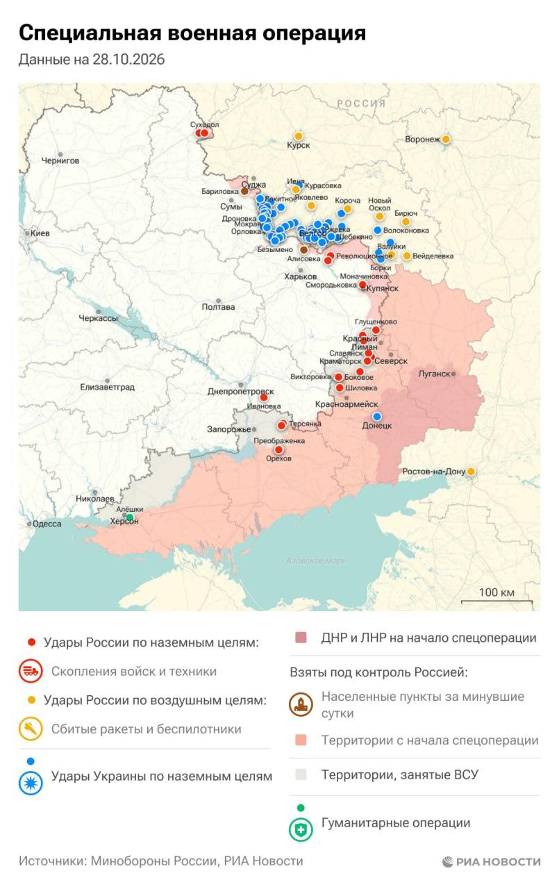 Актуальная обстановка в зоне СВО