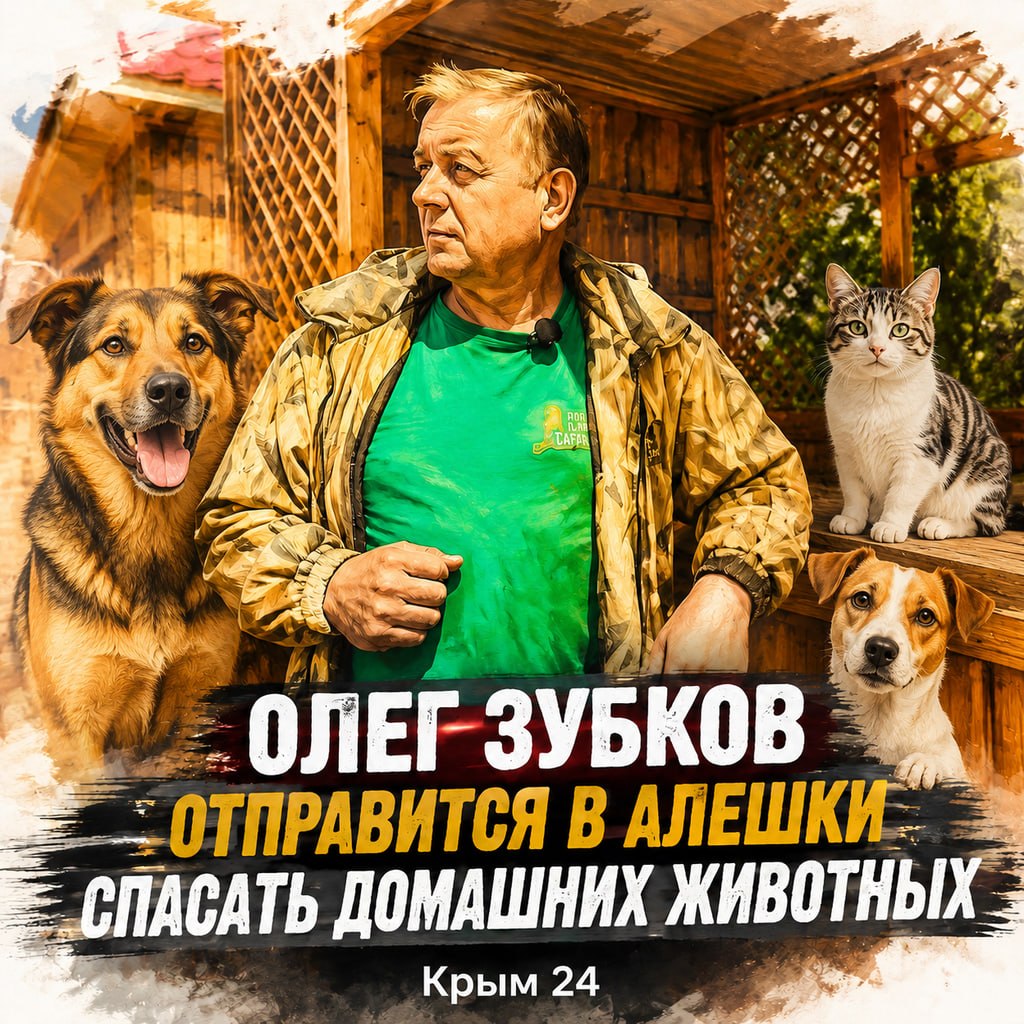Олег Зубков отправится в Алешки спасать домашних животных
