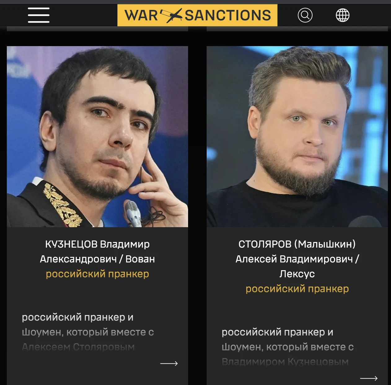 «За систематическую дискредитацию Украины и поддержку российских властей»